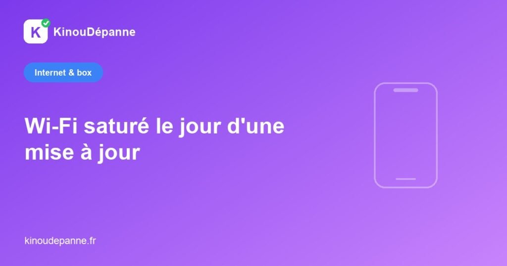 Wi-Fi saturé le jour d'une mise à jour — KinouDépanne