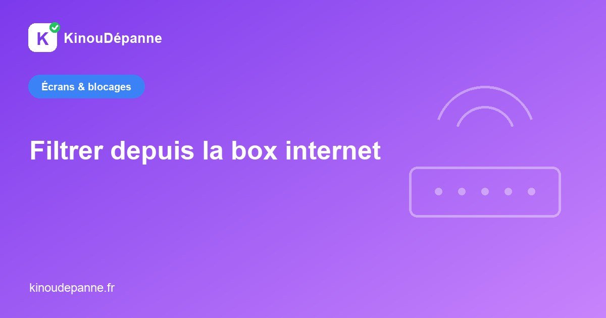 Filtrer au niveau de la box : tous les appareils d’un coup