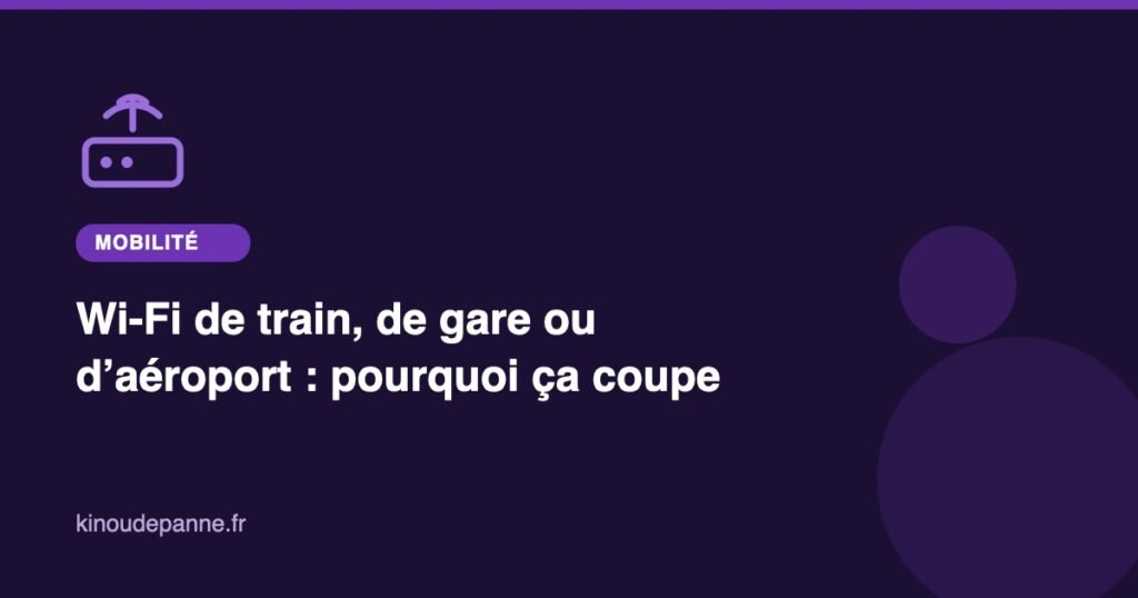 Wi-Fi de train, de gare ou d'aéroport : pourquoi ça coupe