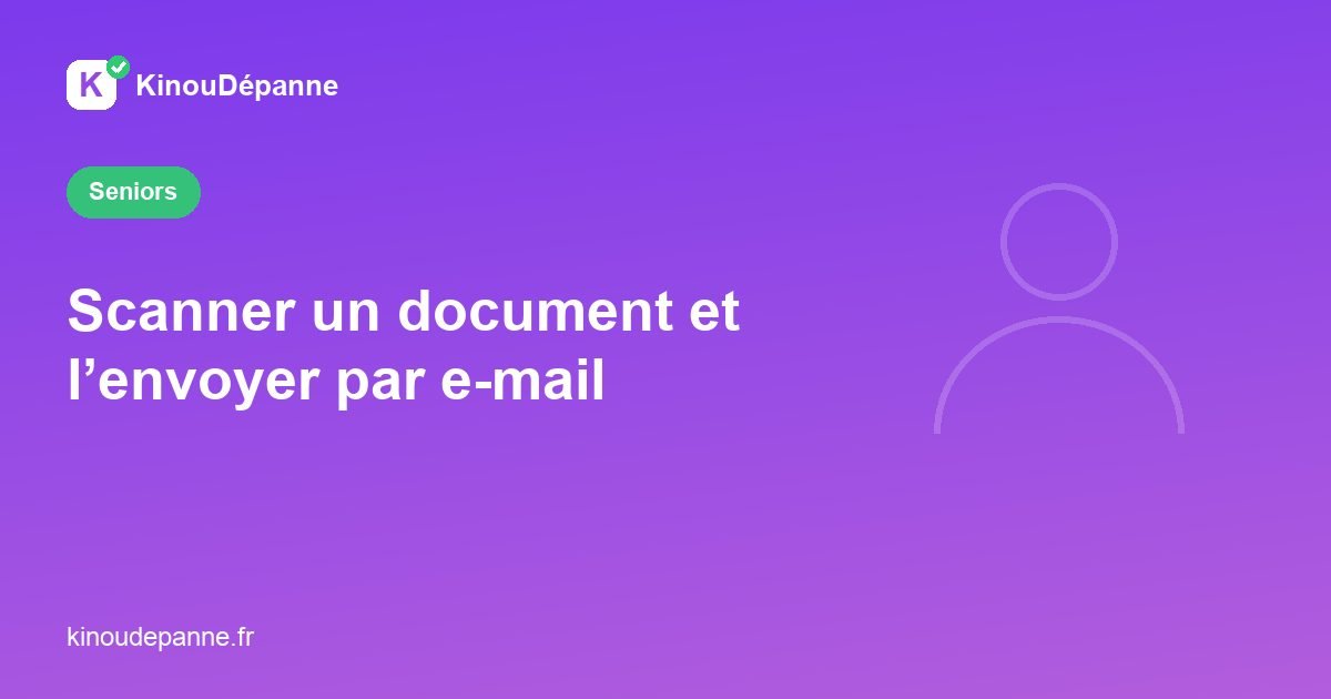 Scanner un document et l’envoyer par e-mail