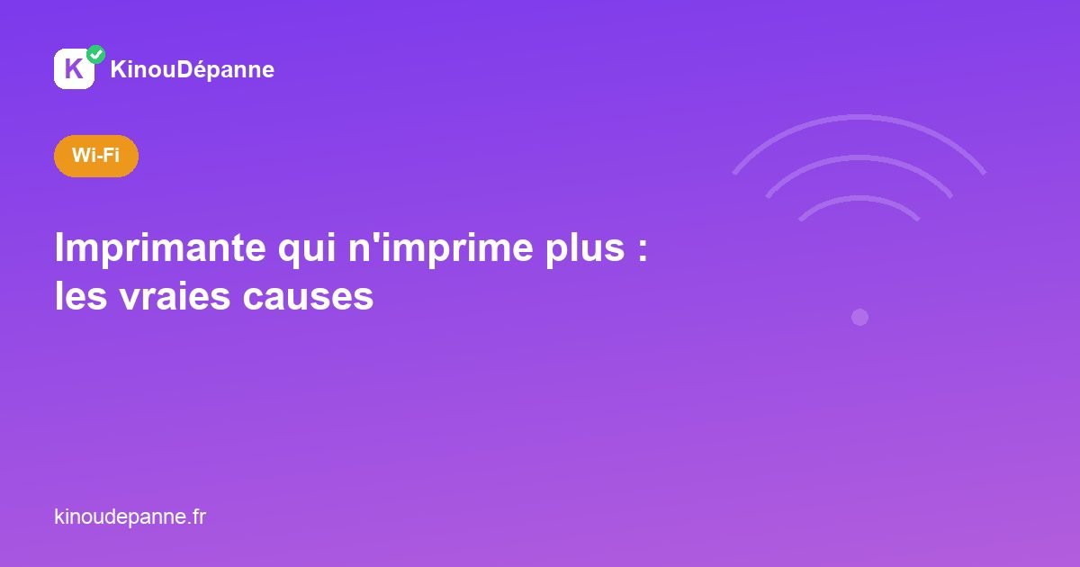 Imprimante qui n’imprime plus : les vraies causes